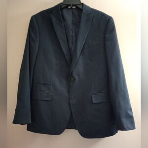 J. Ferrar Navy Blue Slim Fit Blazer Jacket Size 44R